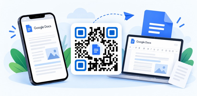 Código QR para Google Docs que abre un documento