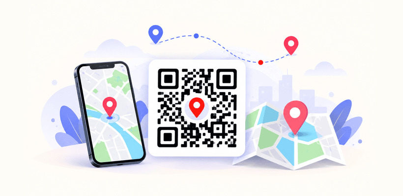 Codice QR per posizione che apre Google Maps