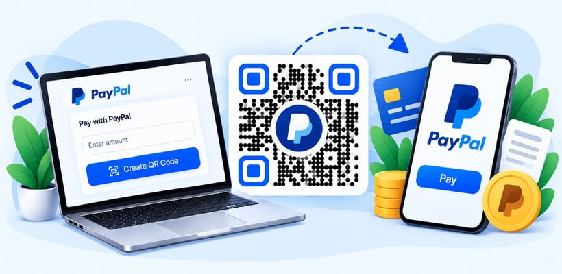 PayPal QR code that opens a PayPal payment link
