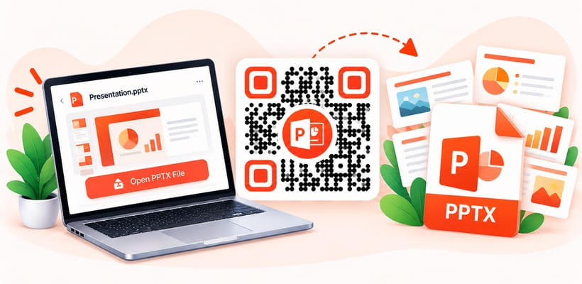 Codice QR per PowerPoint che apre una presentazione caricata