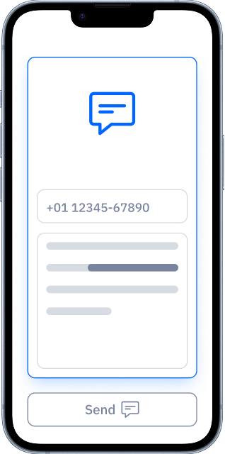 Create an SMS QR code with pre-filled phone number and message