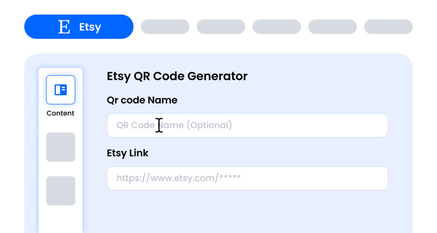 Paste your Etsy shop link
