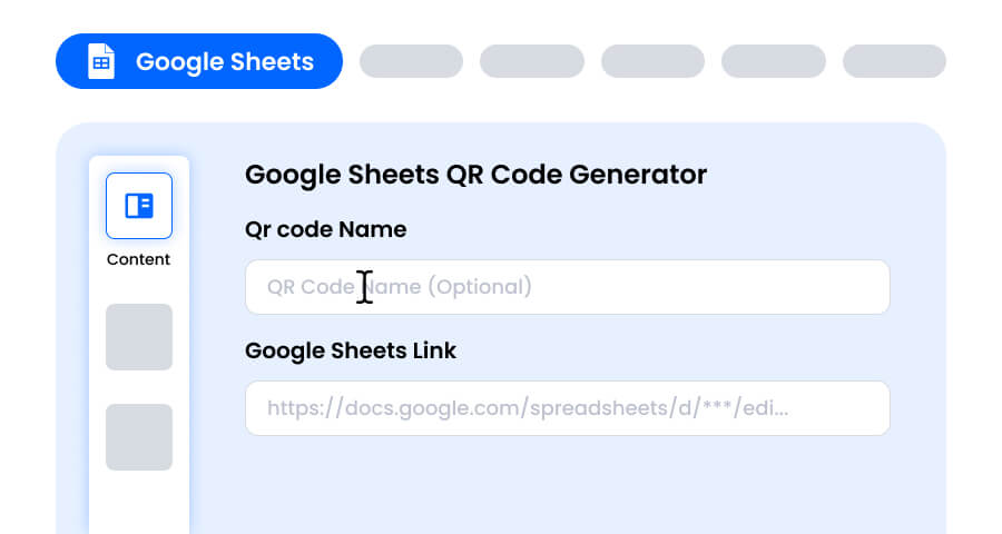 Incolla il tuo link di Google Sheets