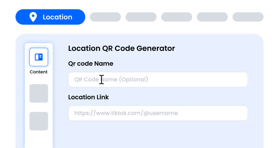 Incolla il link della posizione di Google Maps