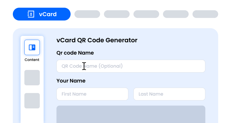 Gửi chi tiết vCard của bạn để tạo mã QR